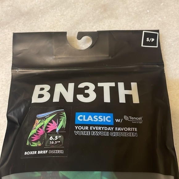 BN3TH Men's Classic Boxer Briefs Jungle Paradise Breathable Underwear New Sz S - Picture 1 of 5